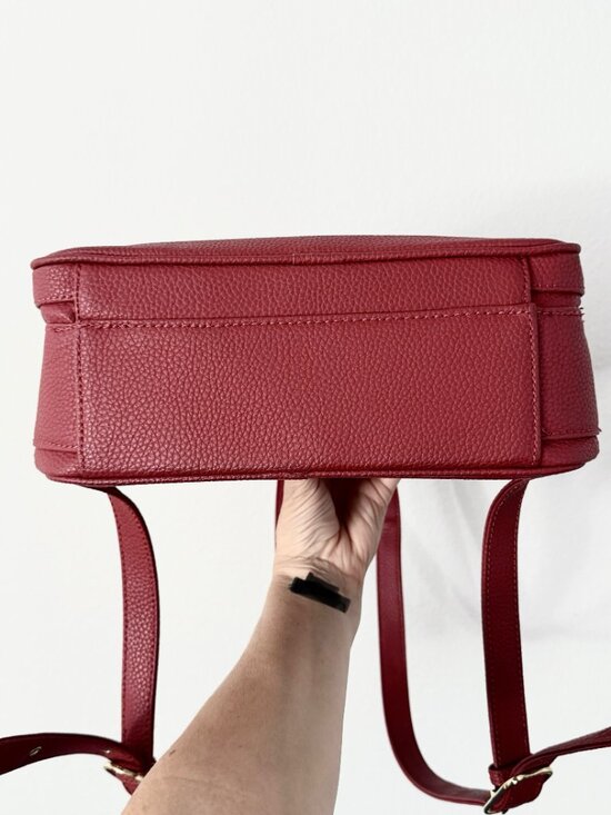 MATT & NAT NAVA Vegan Backpack Deep Red Passion Purity laptop women\'s day pack main image 9